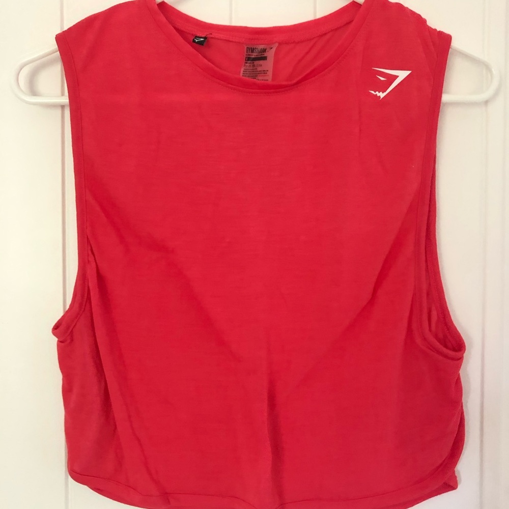GYMSHARK Pink Crop Tank